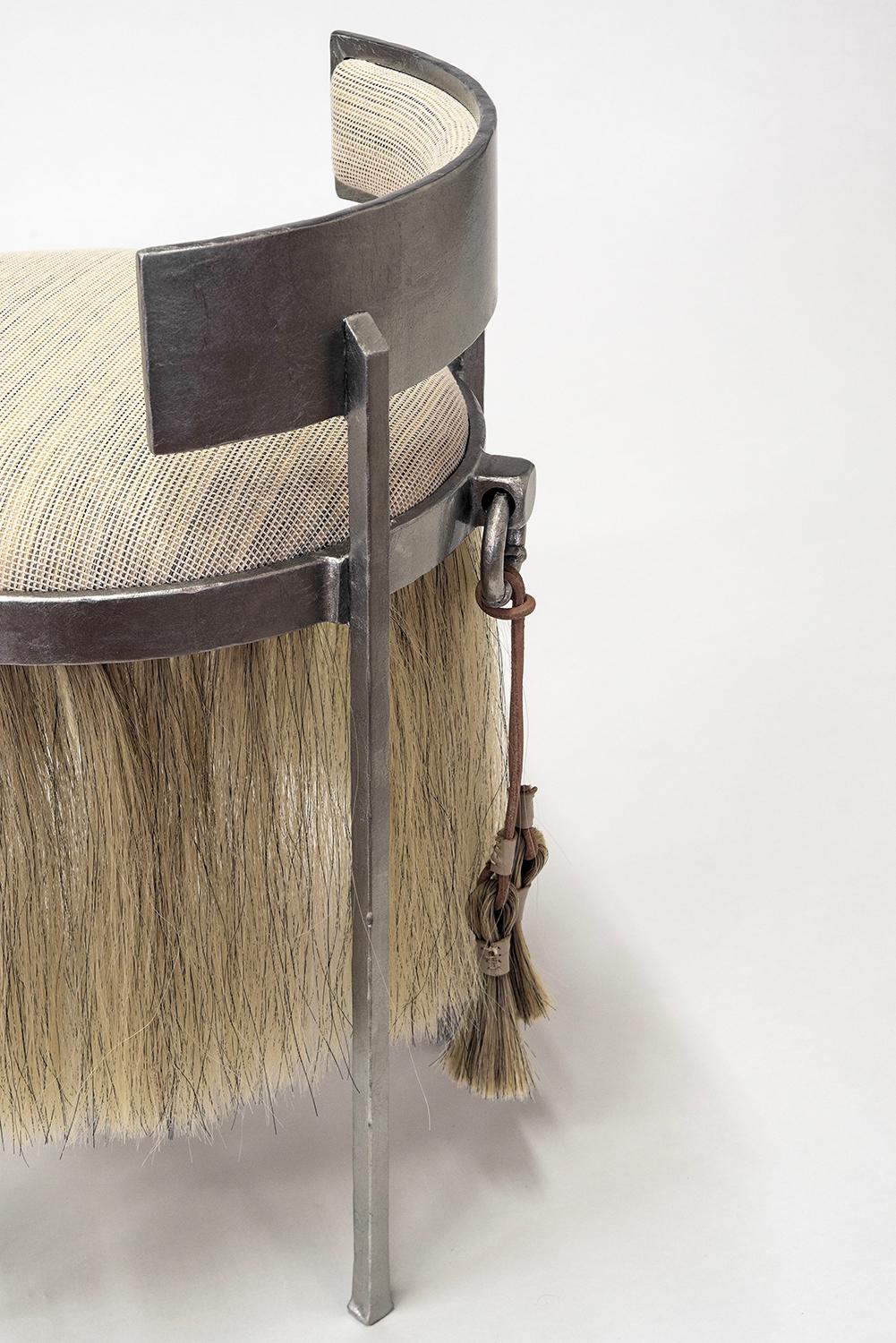 https://a.1stdibscdn.com/side-chair-modern-medieval-handmade-horsehair-iron-handwoven-fringe-accent-mane-for-sale-picture-3/f_30173/f_422848921731445196182/JMS103024_studiomellone_custom_HH_stool_palladiun_03_master.jpg