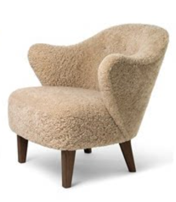 Ingeborg Style Sheepskin Lounge Chair – Scandinavian Designer Accent Chair