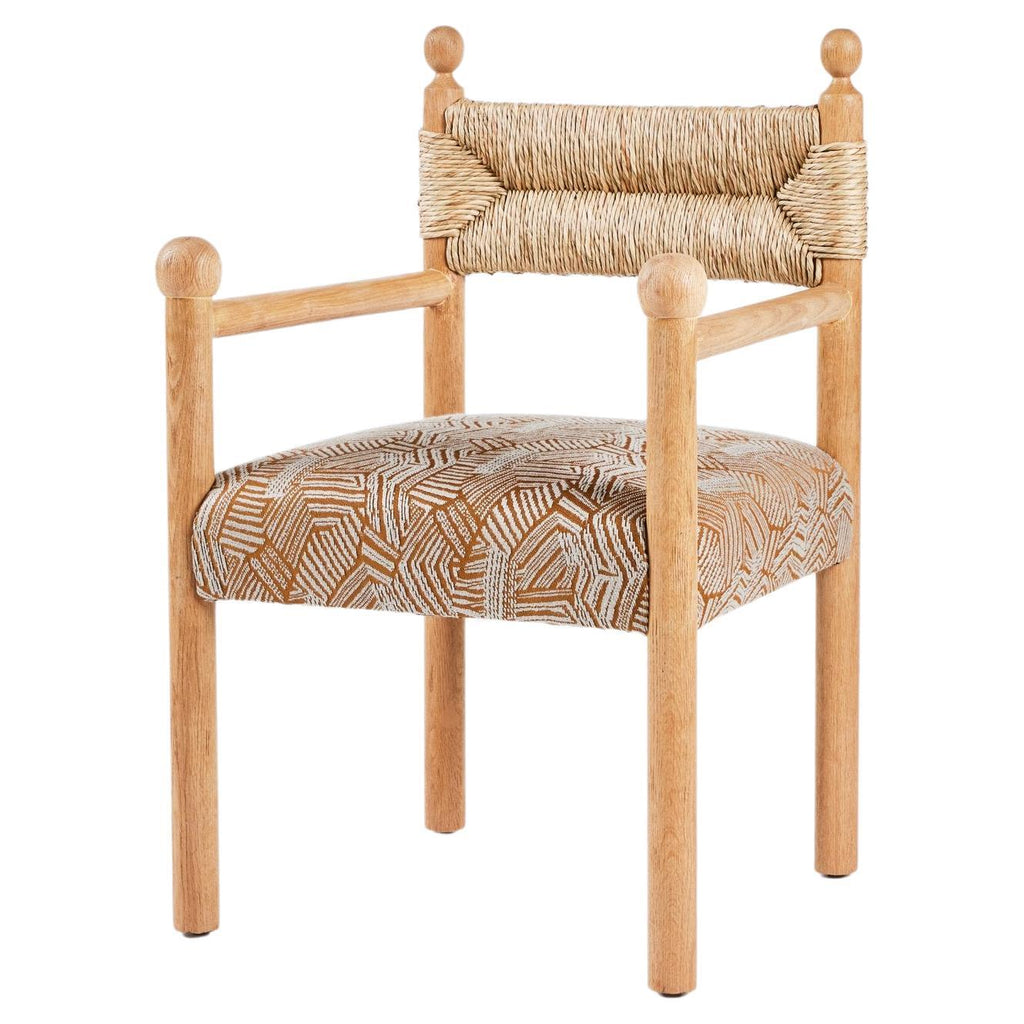 https://a.1stdibscdn.com/rustic-modern-dining-arm-chair-with-turned-finials-upholstered-seat-rush-back-for-sale/f_50711/f_373984721701711992667/f_37398472_1701711992988_bg_processed.jpg