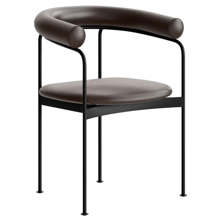 https://a.1stdibscdn.com/contemporary-chair-baia-by-kensaku-oshiro-x-dk3-black-frame-brown-leather-for-sale/f_31233/f_434454321738576316142/f_43445432_1738576316890_bg_processed.jpg?width=768