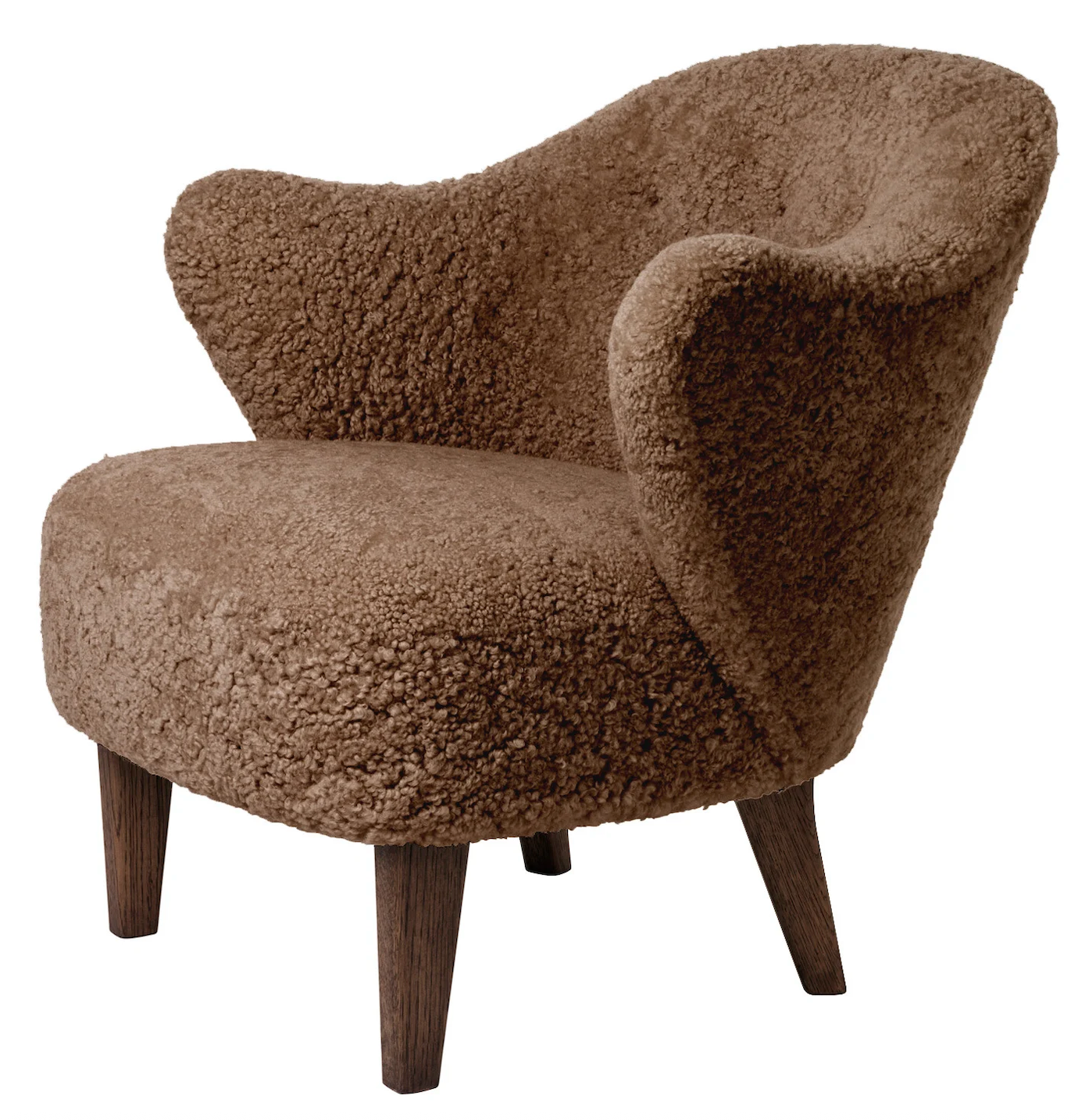 Ingeborg Style Sheepskin Lounge Chair – Scandinavian Designer Accent Chair