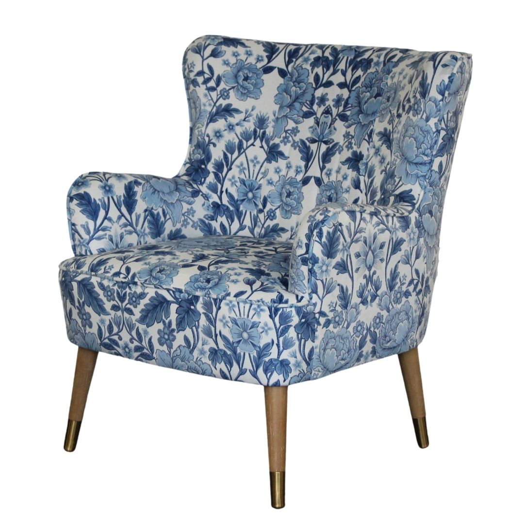 Chinoiserie Floral Accent Chair